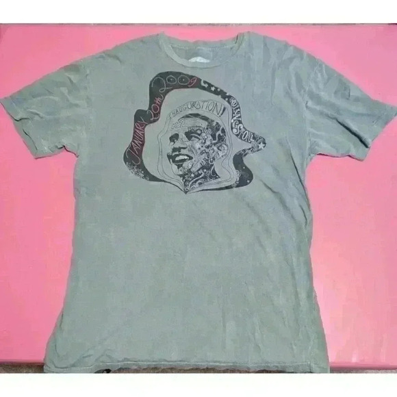 Rolling Stone Obama Tshirt Adult XL Rock the Vote Inauguration Rare Limited - Picture 1 of 4